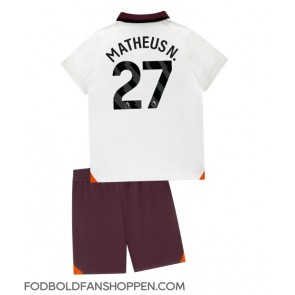 Manchester City Matheus Nunes #27 Udebanetrøje Børn 2023-24 Kortærmet (+ Korte bukser)